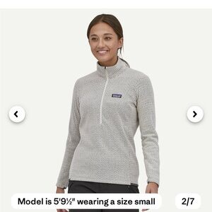Patagonia Women's Wool White R1® Air Zip-NeckSweater